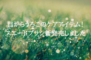 目からうろこのケアアイテム！スエードブラシ新発売しました